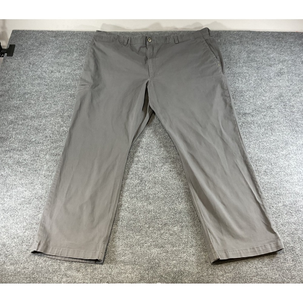 Duluth Trading Flex Ballroom Khaki Pants Mens 48x32 Stretch Workwear Relaxed Out